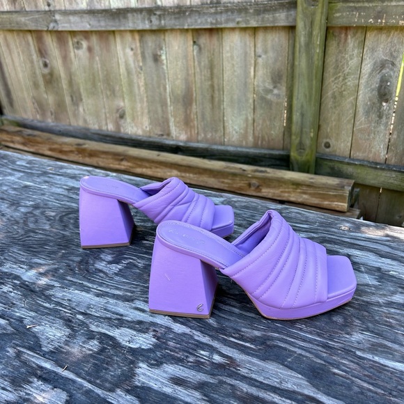Circus NY By Sam‎ Edelman Free People Mango Leather Heels Sz 8 - Picture 1 of 9